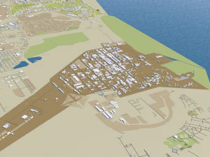 uae saudi arabia 3200km 3D Model