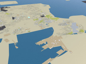 uae saudi arabia 3200km 3D Model