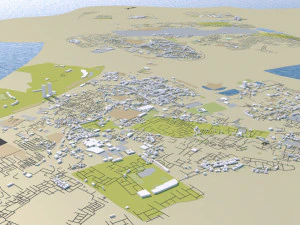 uae saudi arabia 3200km 3D Model