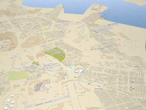 uae saudi arabia 3200km 3D Model