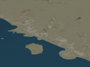 uae saudi arabia 3200km 3D Model