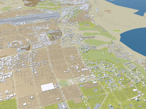 uae saudi arabia 3200km 3D Model