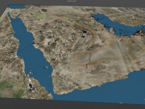 uae saudi arabia 3200km 3D Model
