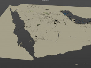 uae saudi arabia 3200km 3D Model