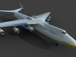 pesawat komersial antonov an225 mriya Model 3D