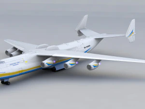 pesawat komersial antonov an225 mriya Model 3D