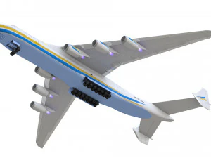 pesawat komersial antonov an225 mriya Model 3D