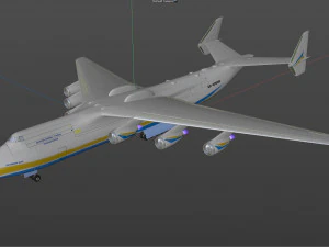 pesawat komersial antonov an225 mriya Model 3D