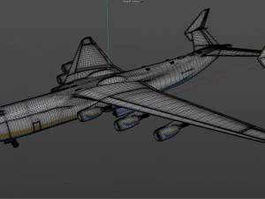 pesawat komersial antonov an225 mriya Model 3D