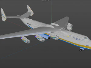 pesawat komersial antonov an225 mriya Model 3D