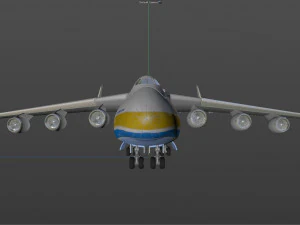 pesawat komersial antonov an225 mriya Model 3D