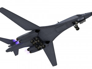 b 1b lancer bomber military jet Modèle 3D