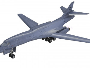 b 1b lancer bomber military jet Modèle 3D