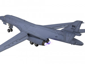 b 1b lancer bomber military jet Modèle 3D