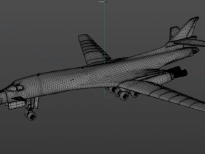 b 1b lancer bomber military jet Modèle 3D