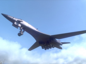 b 1b lancer bomber military jet Modèle 3D