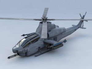 bell ah 1z viper fighter helicopter Modèle 3D