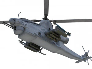 bell ah 1z viper fighter helicopter 3D Model