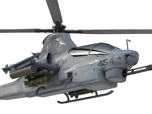 bell ah 1z viper fighter helicopter 3D Model