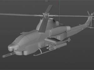 bell ah 1z viper fighter helicopter Modèle 3D