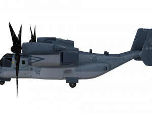 bell boeing v22 osprey helicopter 3D Model