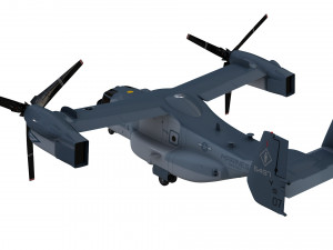bell boeing v22 osprey helicopter 3D Model