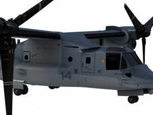 bell boeing v22 osprey helicopter 3D Model