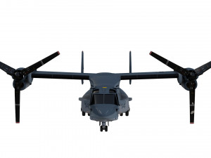 bell boeing v22 osprey helicopter 3D Model
