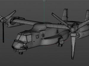 bell boeing v22 osprey helicopter 3D Model