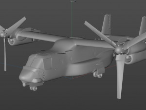 bell boeing v22 osprey helicopter 3D Model