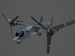 bell boeing v22 osprey helicopter 3D Model