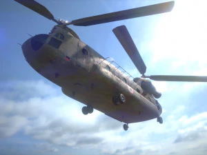 boeing ch 47 chinook airlift 3D Model