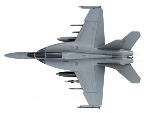 boeing fa 18ef super hornet block iii fighter jet 3D Model