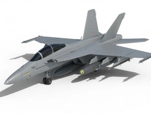 boeing fa 18ef super hornet block iii fighter jet 3D Model