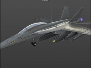 boeing fa 18ef super hornet block iii fighter jet 3D Model
