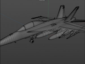 boeing fa 18ef super hornet block iii fighter jet 3D Model