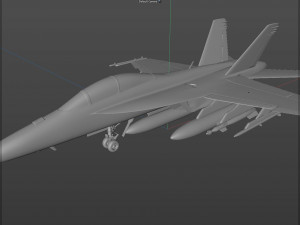 boeing fa 18ef super hornet block iii fighter jet 3D Model