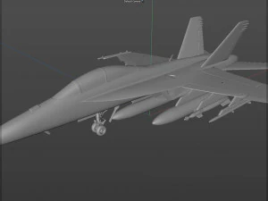 boeing fa 18ef super hornet block iii fighter jet 3D Model
