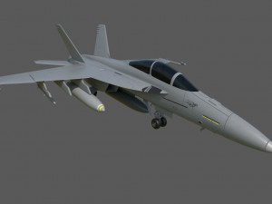 boeing fa 18ef super hornet block iii fighter jet 3D Model