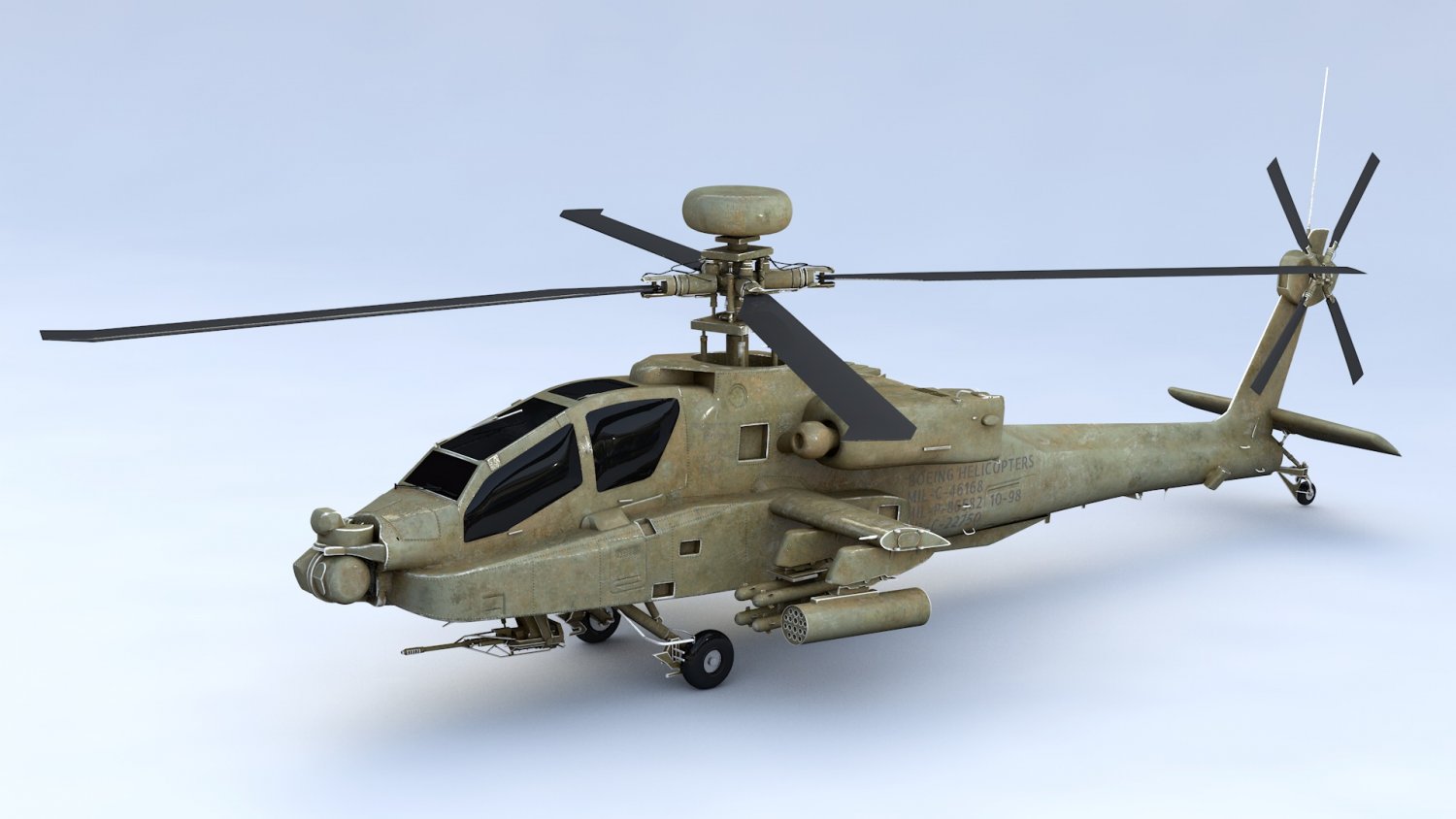 images Boeing Ah-64 Apache 3D Model 3dexport