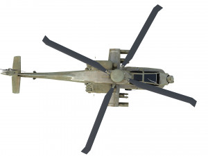 Boeing ah 64 apache military combat helicopter 3D Модель