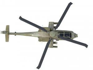 Boeing ah 64 apache military combat helicopter 3D Model