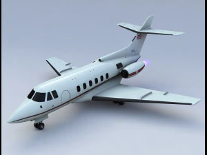 Jet privato 125 della British Aerospace Modello 3D