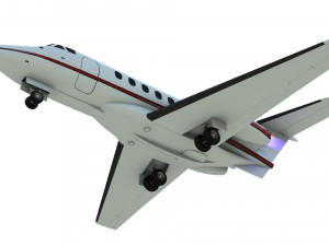 british aerospace 125 private jet 3D Model
