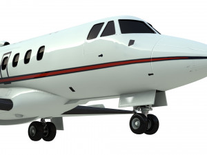 british aerospace 125 private jet 3D Model