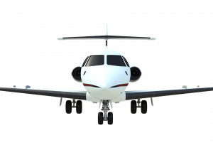 british aerospace 125 private jet 3D Model