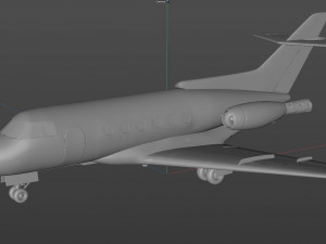 british aerospace 125 private jet 3D Model