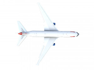 british airways 767 commercial airplane 3D मॉडल
