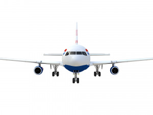british airways 767 commercial airplane 3D मॉडल
