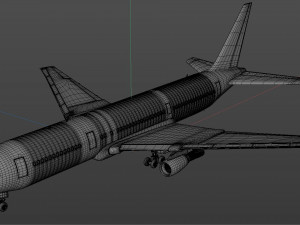 british airways 767 commercial airplane 3D मॉडल